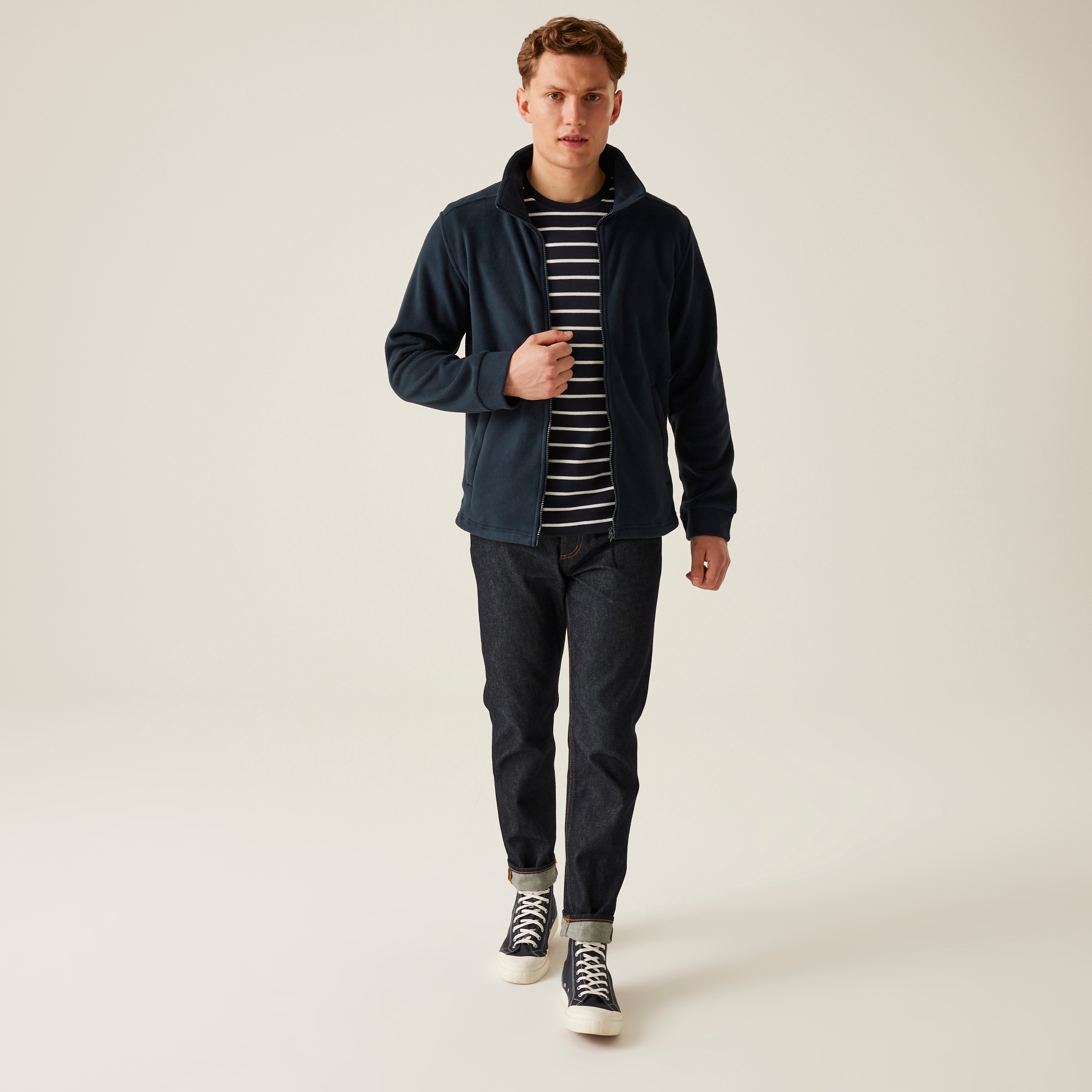Men's Classic Full Zip Fleece | Navy
