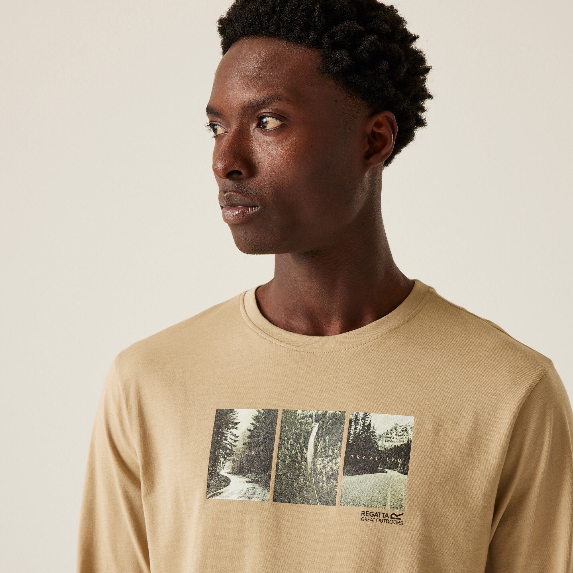 Men's Maylow Long Sleeved T-Shirt | Abbeystone Marl Graphic