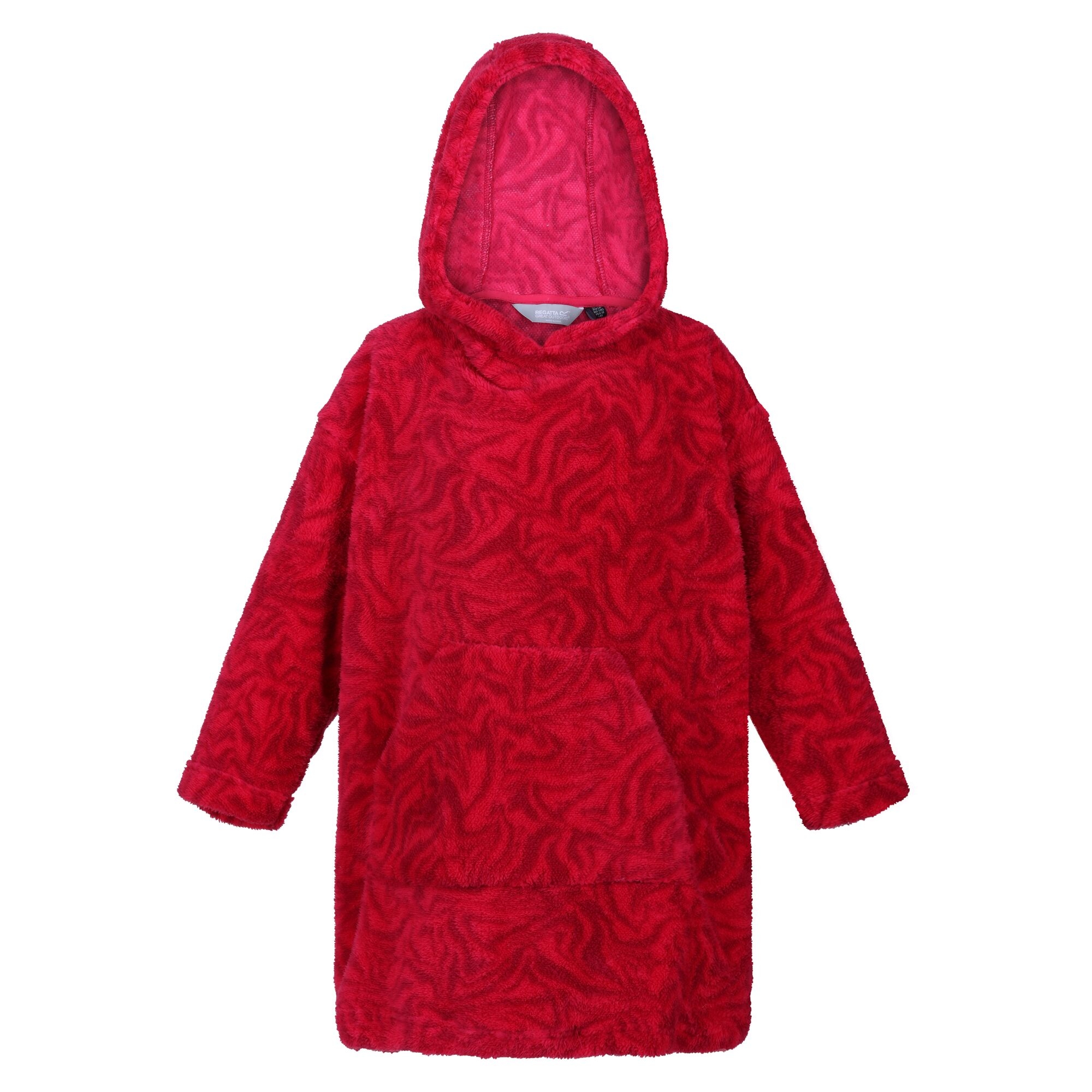 Kids' Cosy Poncho | Pink Potion Zebra