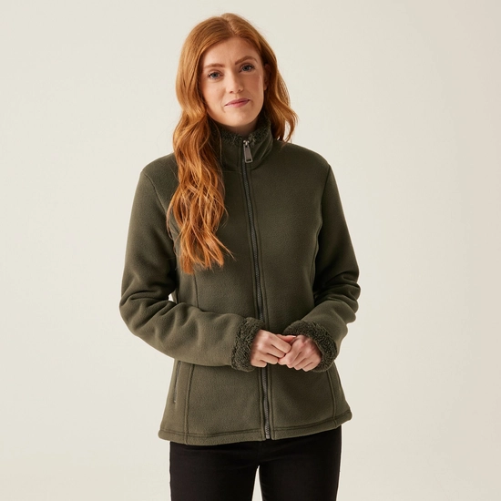 Women's Brandall Full Zip Heavyweight Fleece | Dark Khaki Dark Khaki