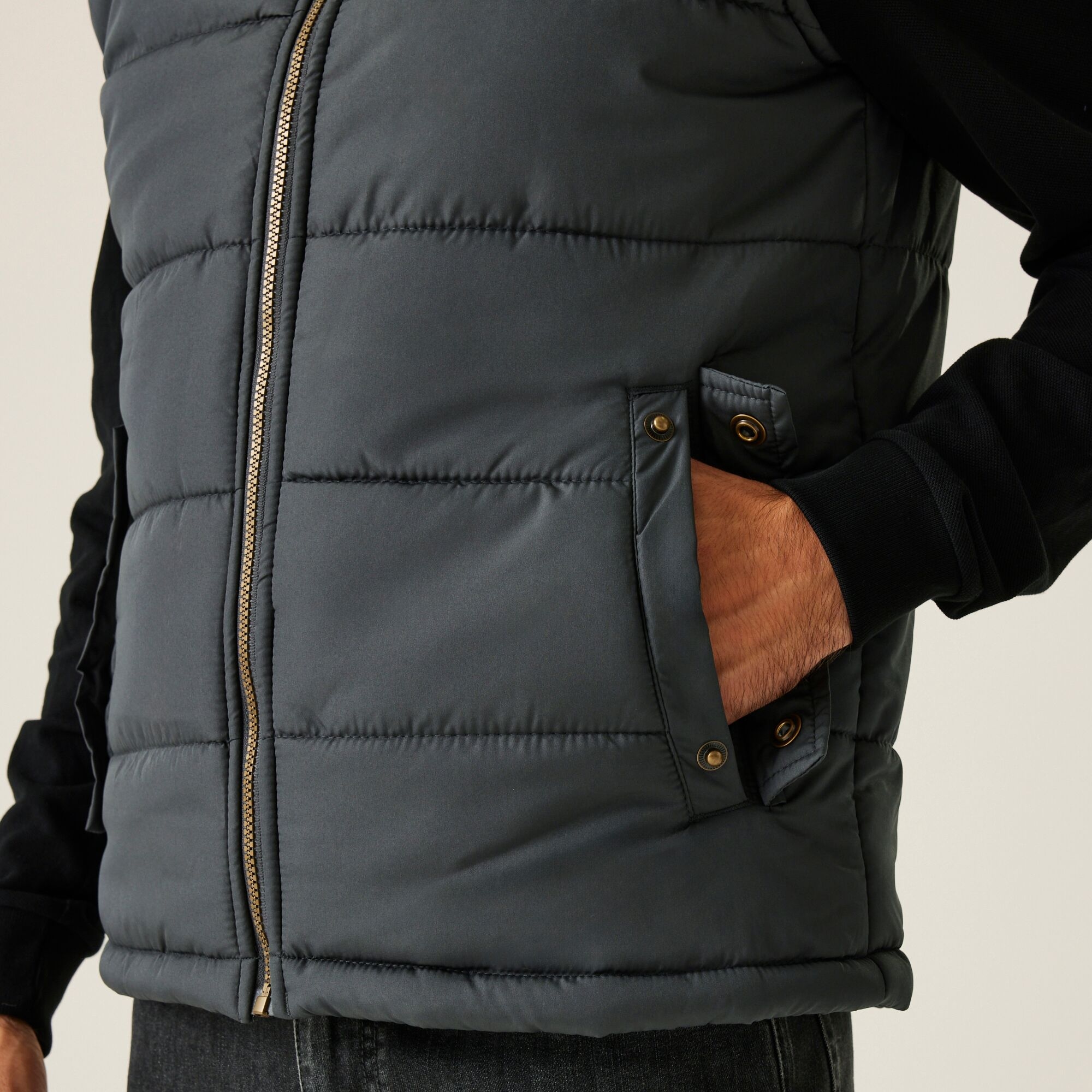 Men's Altoona Insulated Quilted Gilet | Seal Grey Black