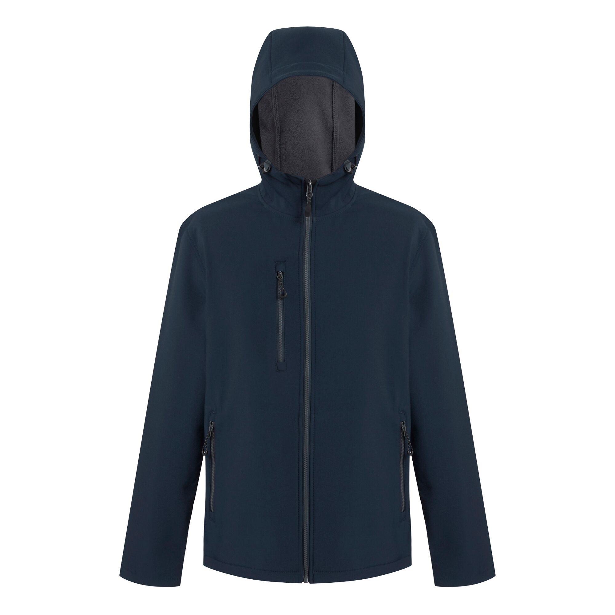 Men's Navigate 2 Layer Hooded Softshell Jacket | Navy Seal Grey