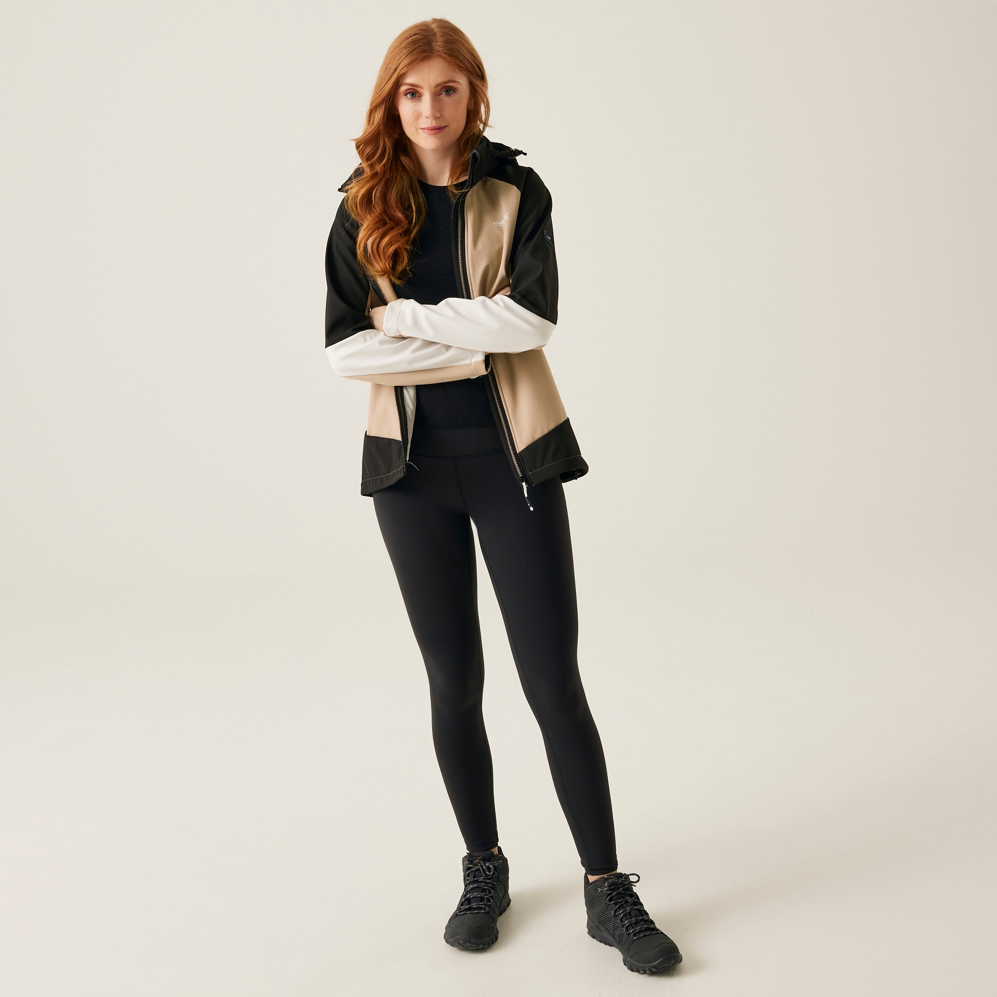 Women's Desoto X Softshell Jacket | Black Warm Taupe