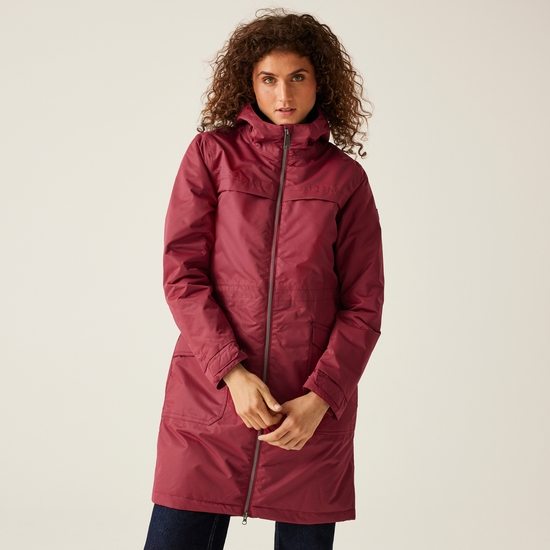 Women's Romine II Waterproof Parka Jacket | Rumba Red Black