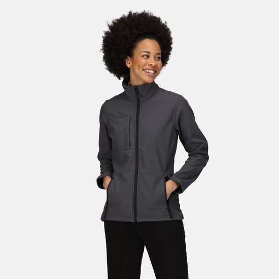 Women's Octagon II Printable 3 Layer Membrane Softshell Jacket | Classic Red Black