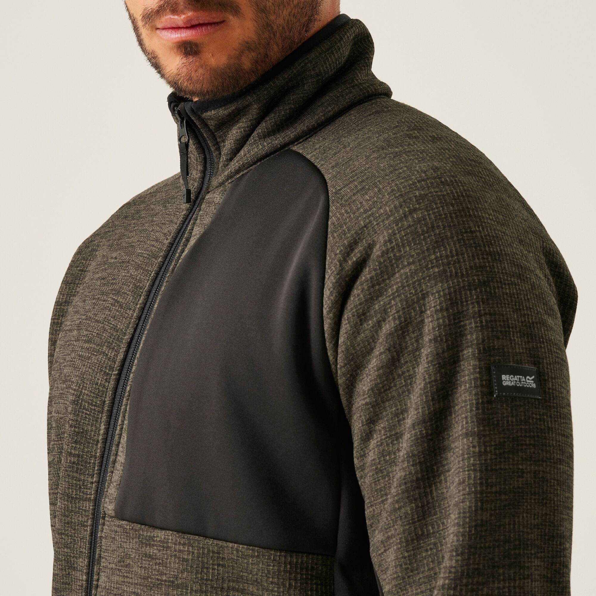 Men's Shorston Full Zip Fleece | Crocodile Marl