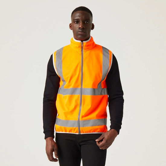 Men's Pro HI-VIS Full Zip Gilet | Orange