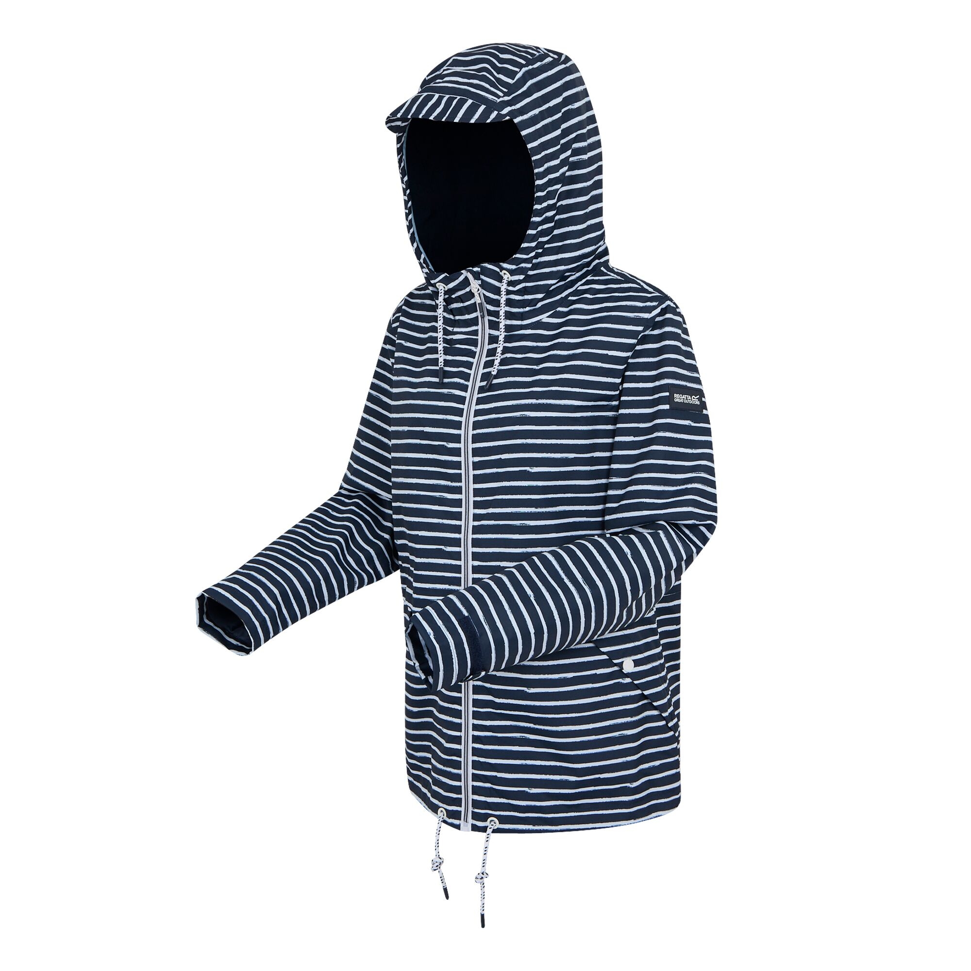 Women's Bayletta II Waterproof Jacket | Navy White Painterly Stripe