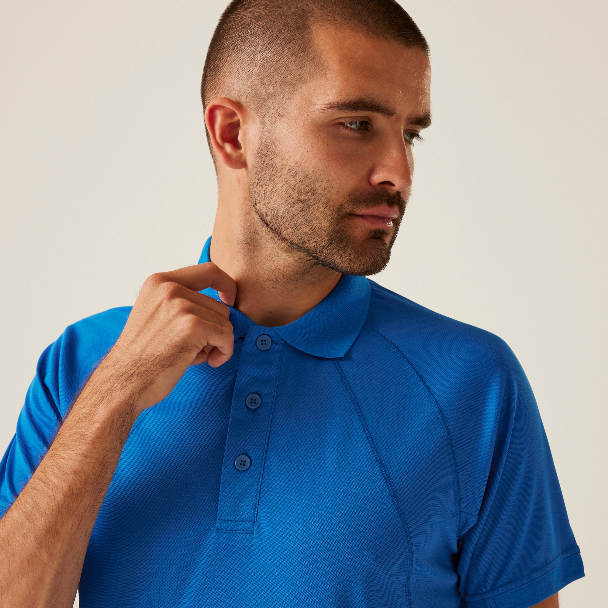 Men's Coolweave Wicking Polo Shirt | Oxford Blue