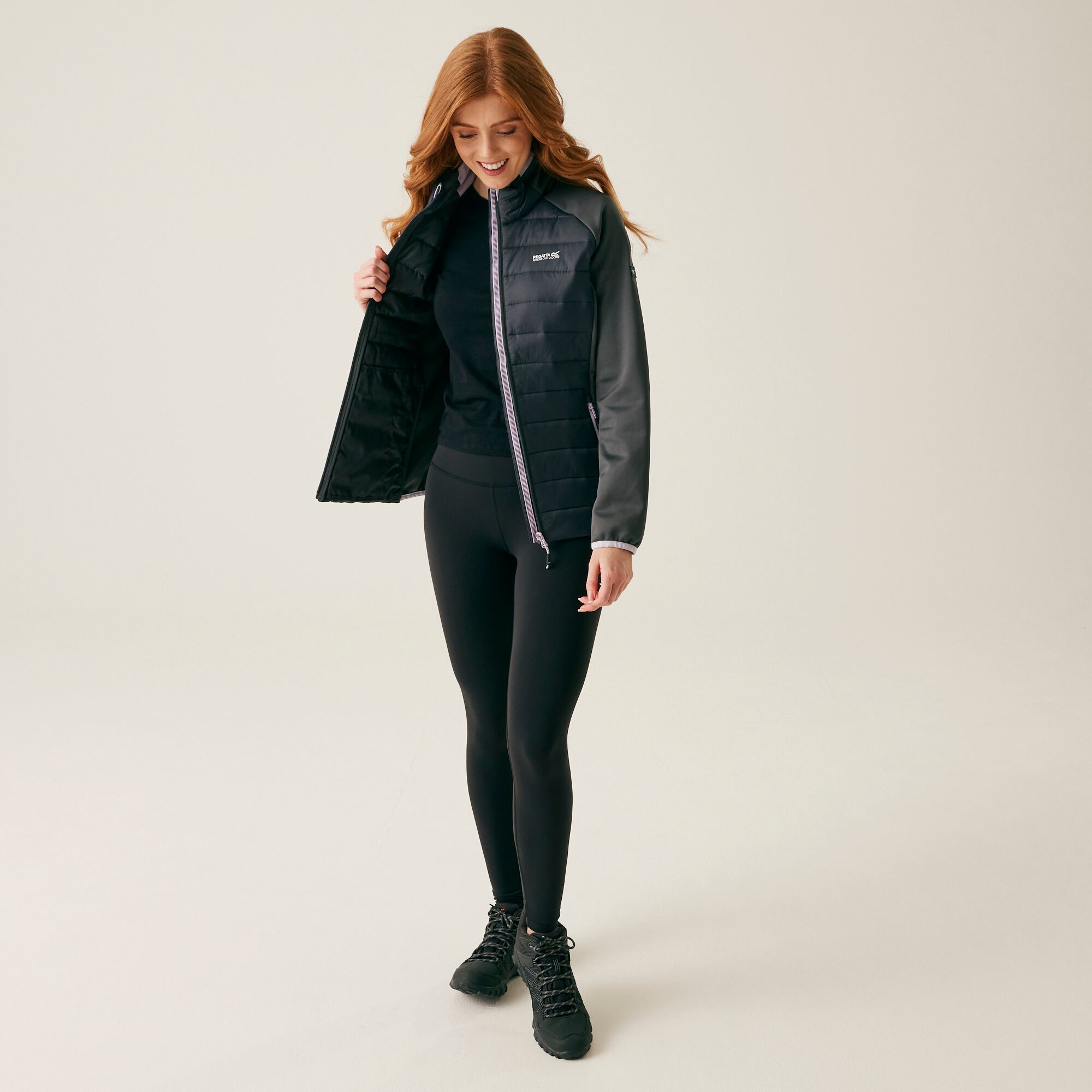 Women's Clumber V Hybrid Jacket | Seal Grey Lilac Frost