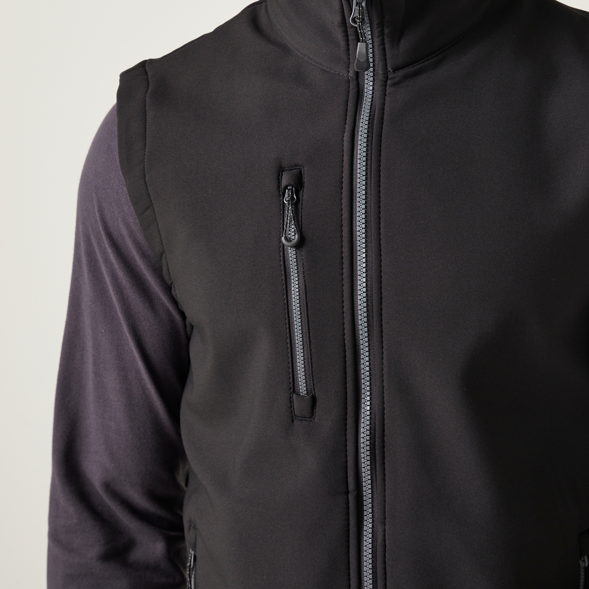 Men's Navigate 2 Layer Softshell Bodywarmer | Black Seal Grey