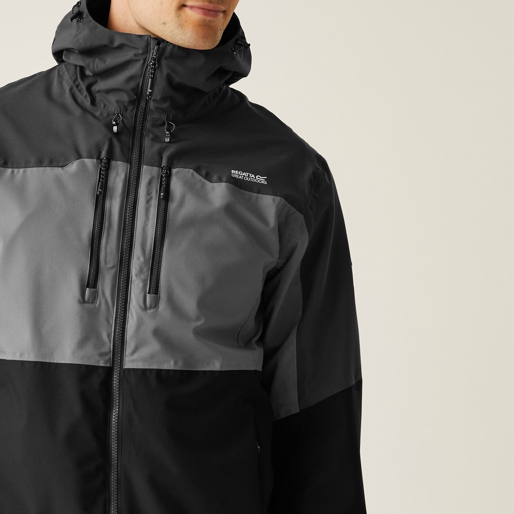 Men's Maland II Waterproof Jacket | Granite Grey Ash Black