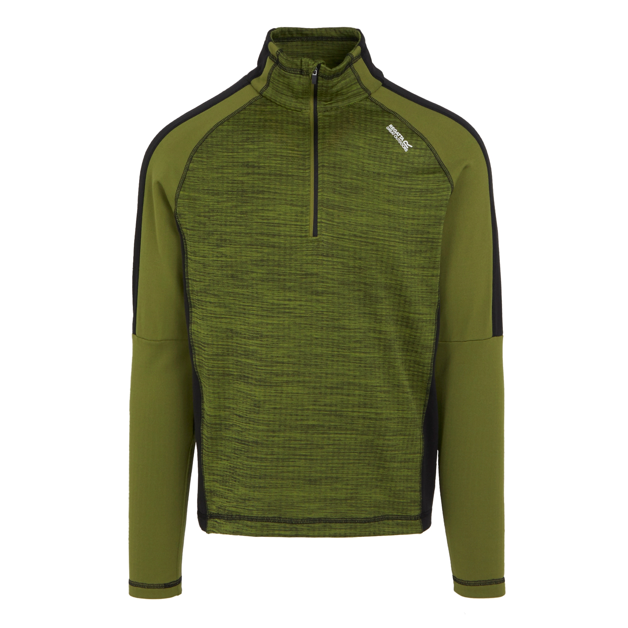 Men's Hepley Half Zip Lightweight Fleece | Nephrite Green Black