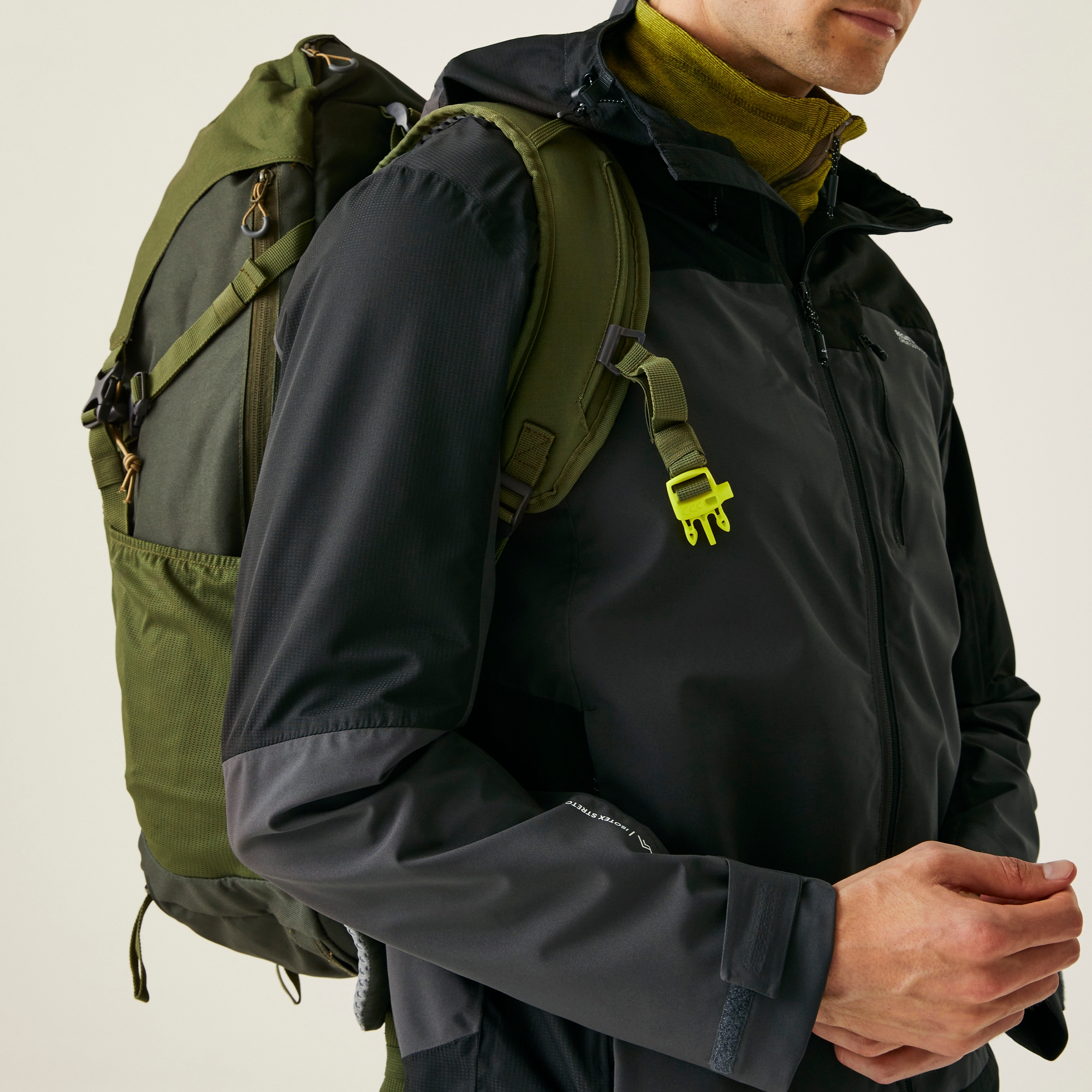 Men's Highton IV Stretch Waterproof Jacket | Ash Black