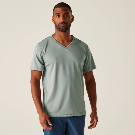 Men's Fingal V-Neck T-Shirt | Glacier