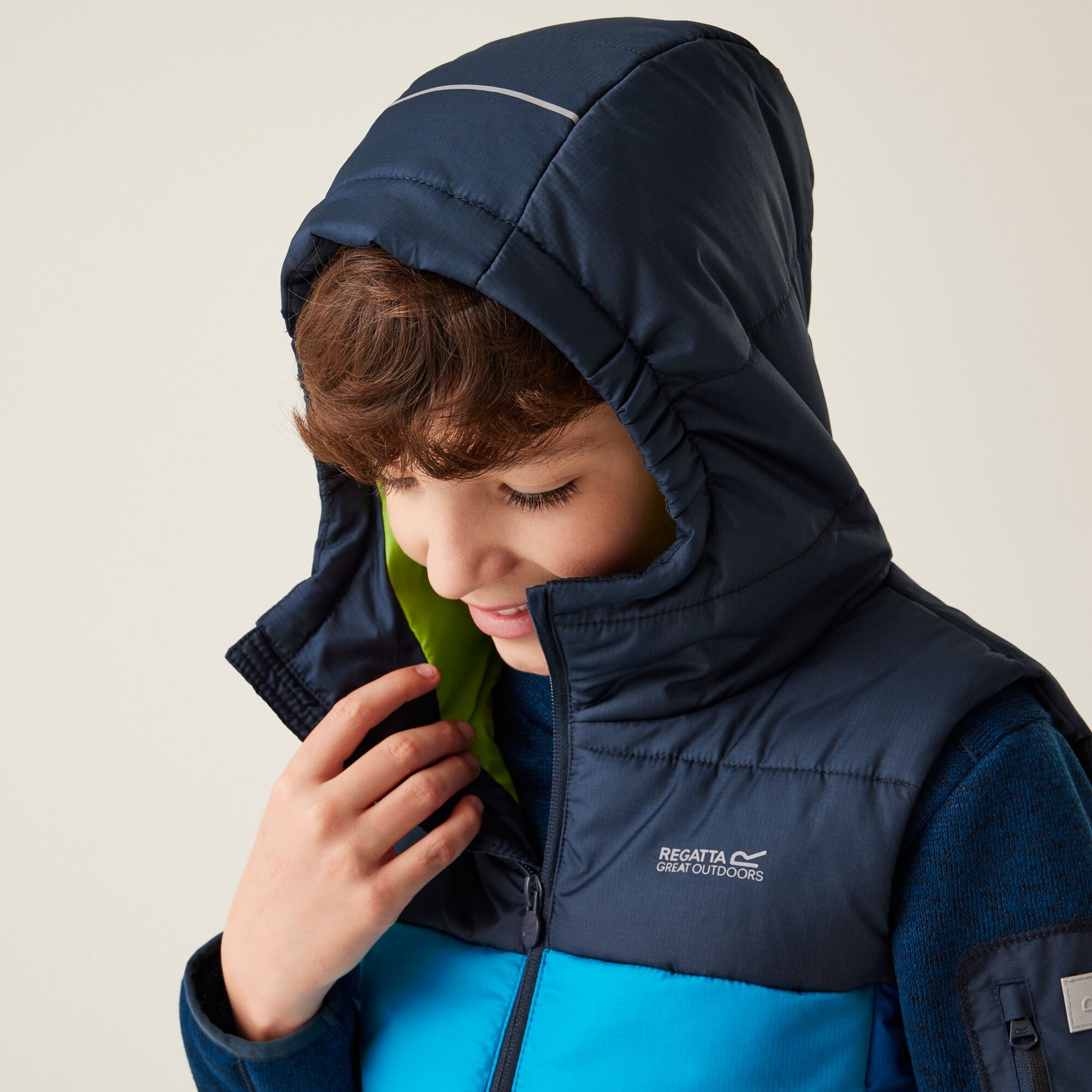 Kids' Lofthouse II Heavyweight Gilet | Navy Hydro Blue