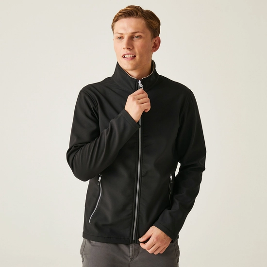 Men's Ascender 2 Layer Softshell Jacket | Navy Classic Red