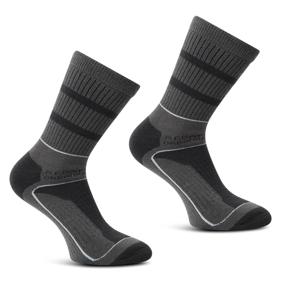 2 Pack Samaris 3 Season Sock | Dark Denim Cajun Orange
