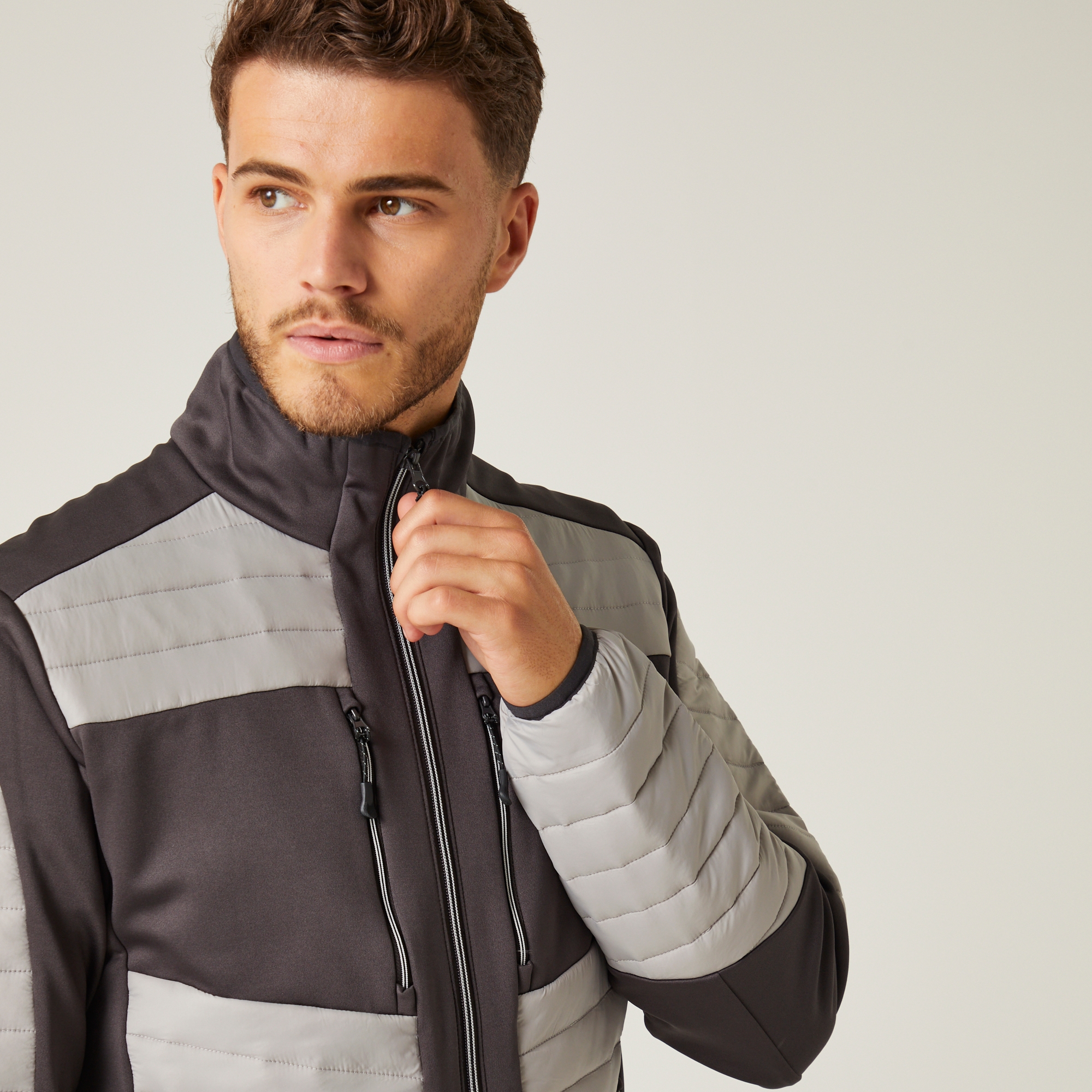 Men's E-Volve Thermal Hybrid Jacket | Mineral Grey Ash