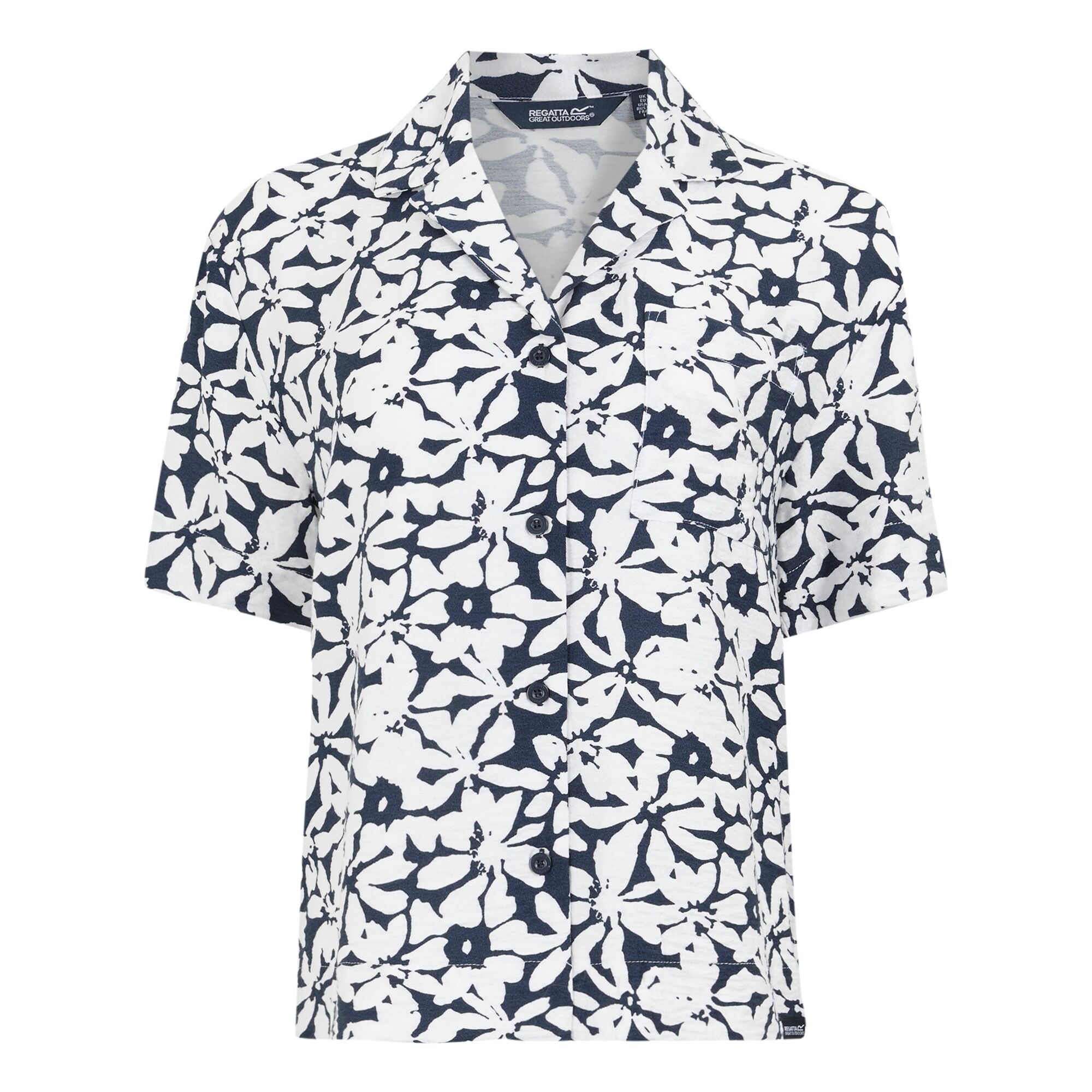 Women's Salise Lightweight Shirt | Navy White Large Floral
