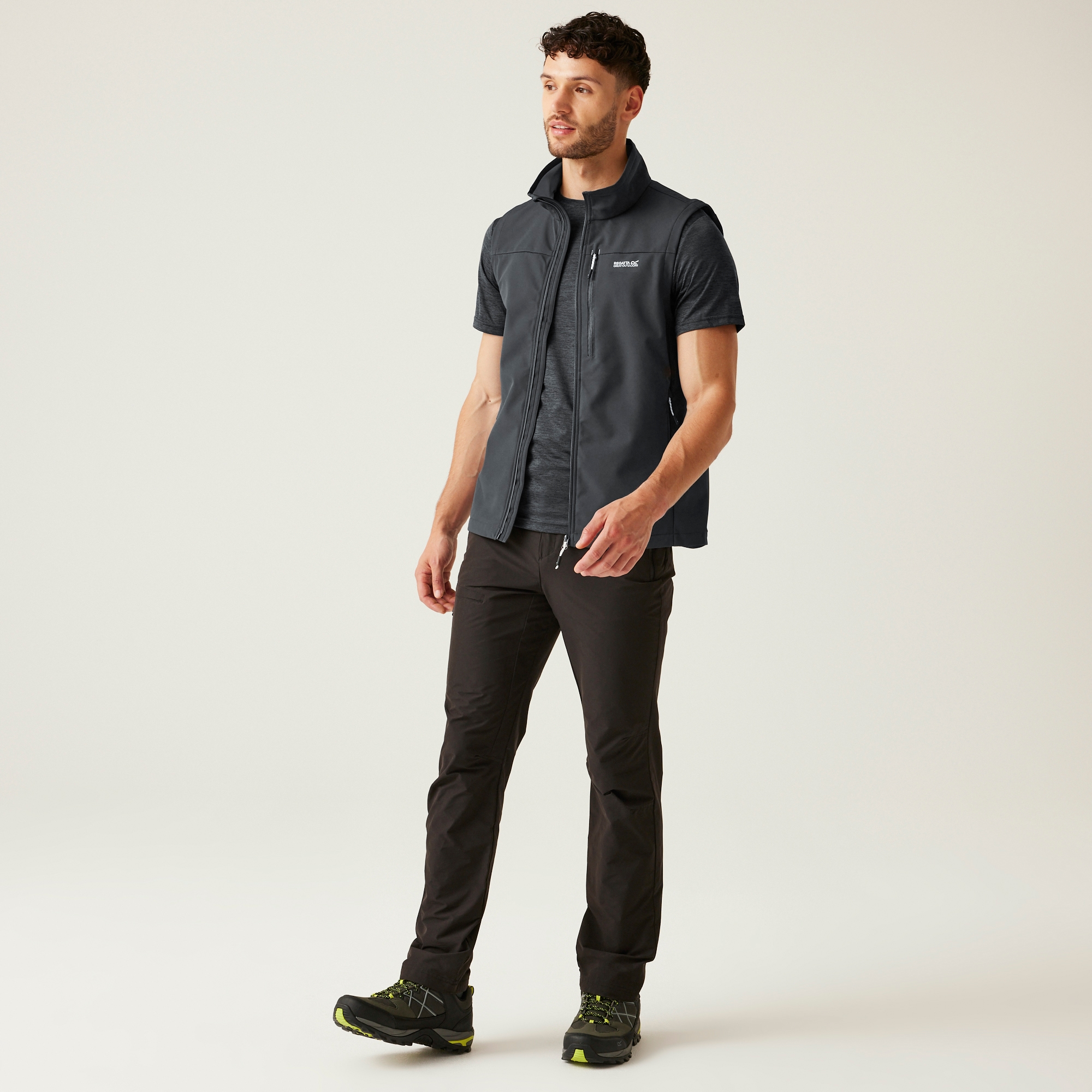 Men's Arana Softshell Gilet | Ash Glacier