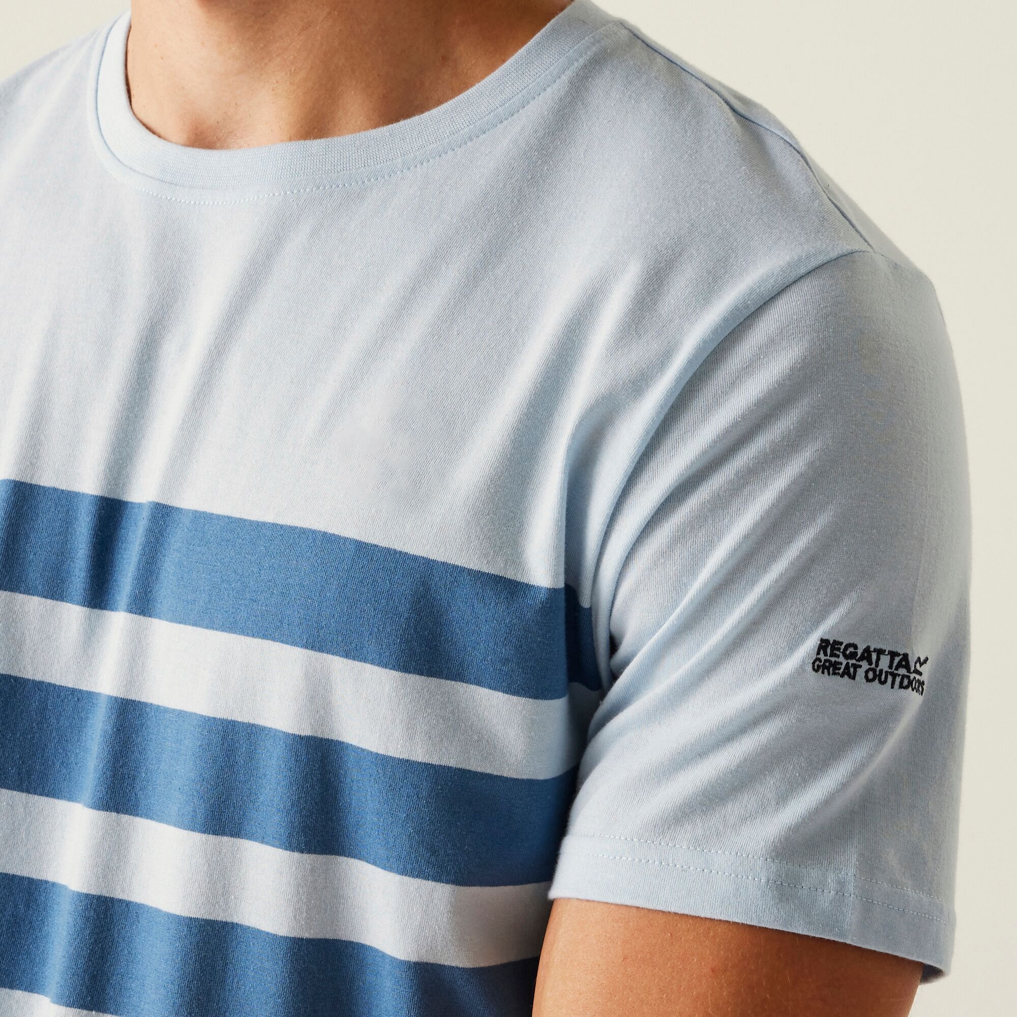 Men's Shorebay III Striped T-Shirt | Skyway Coronet Blue Stripe