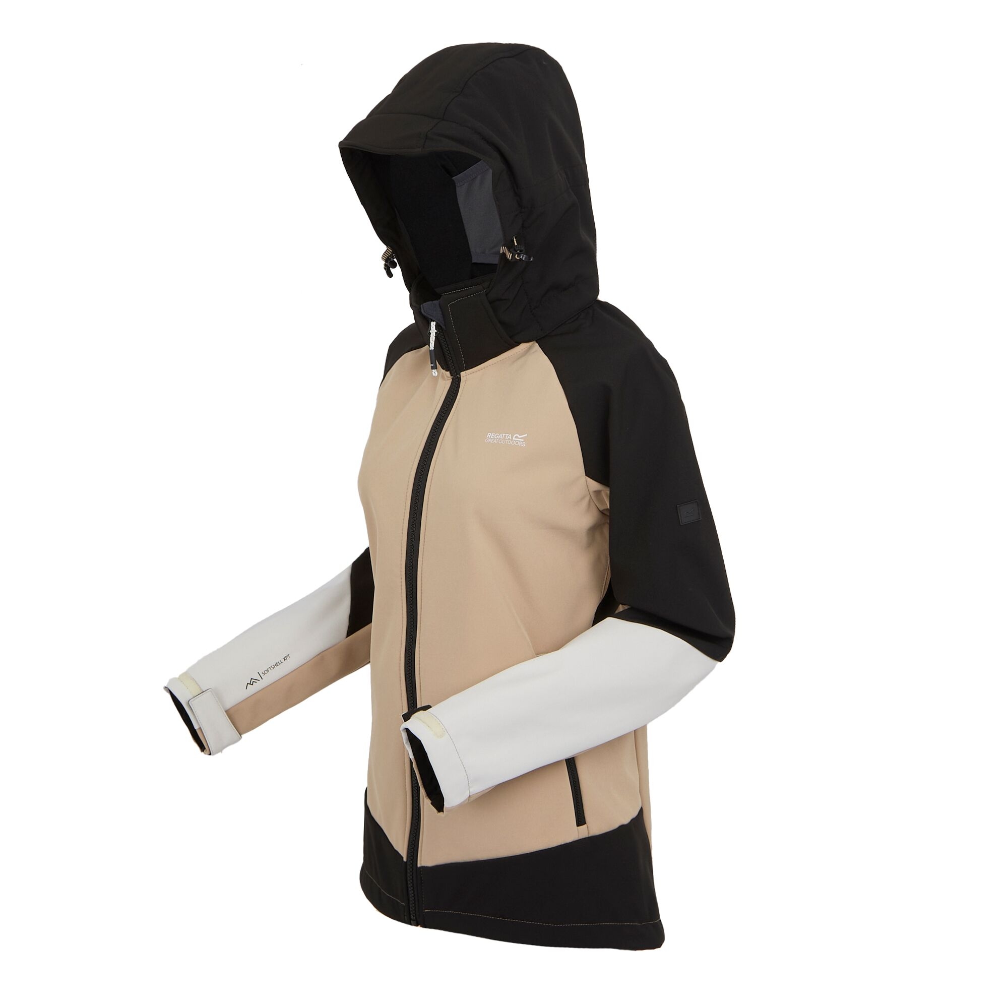 Women's Desoto X Softshell Jacket | Black Warm Taupe