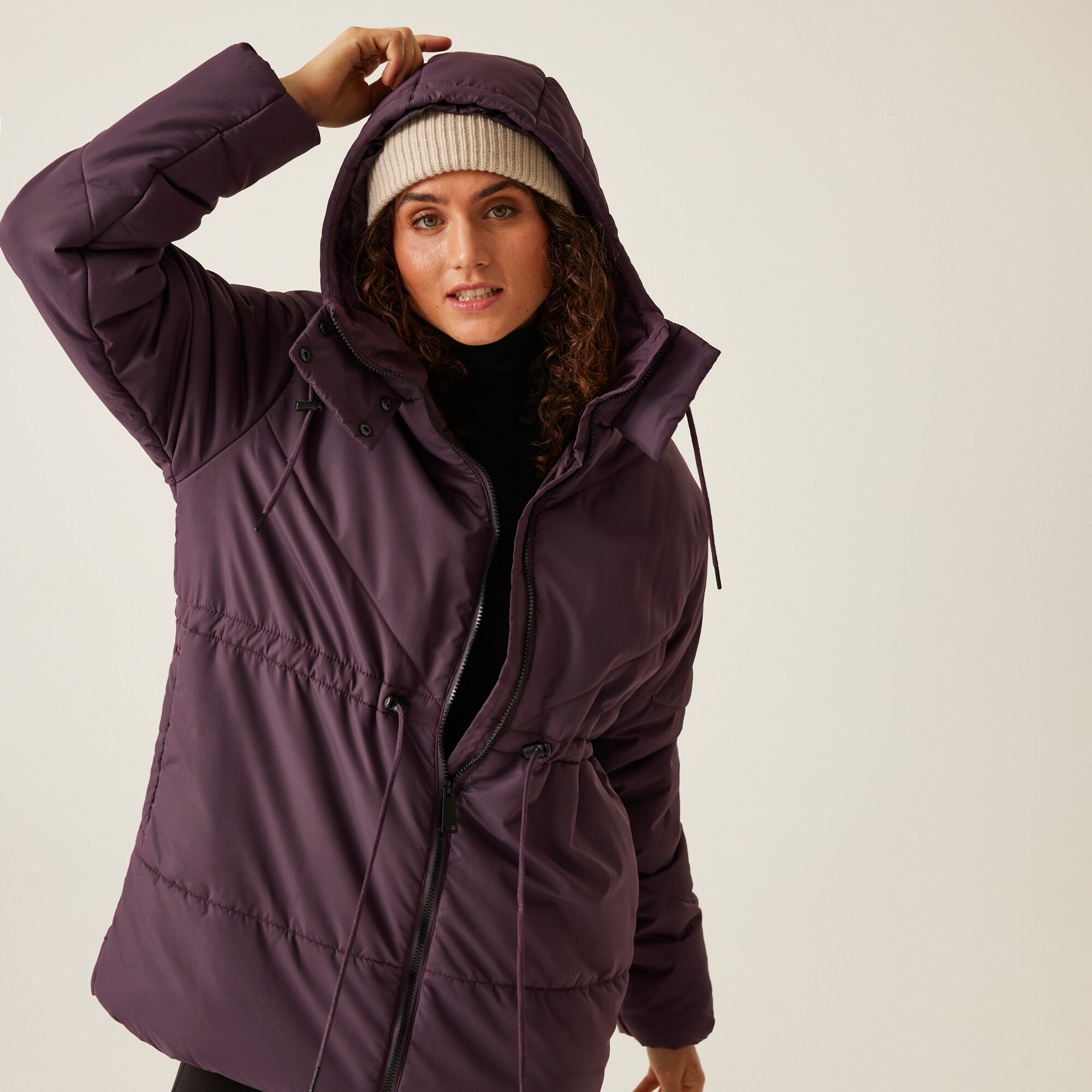 Women's Rurie Quilted Jacket | Deep Plum
