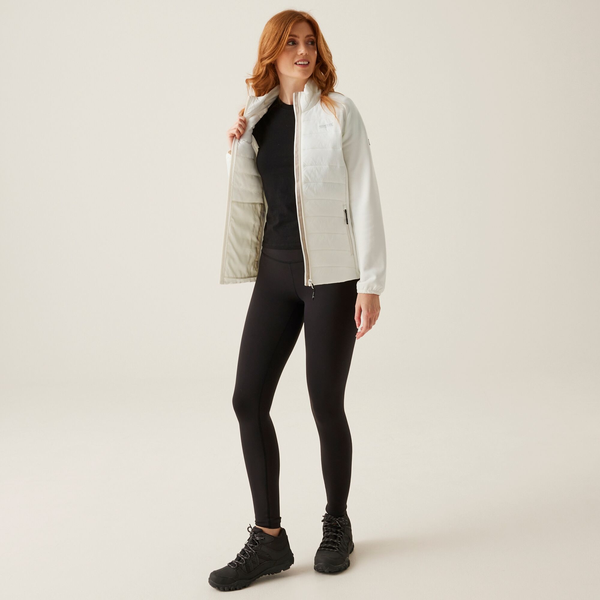 Women's Clumber V Hybrid Jacket | Blanc De Blanc