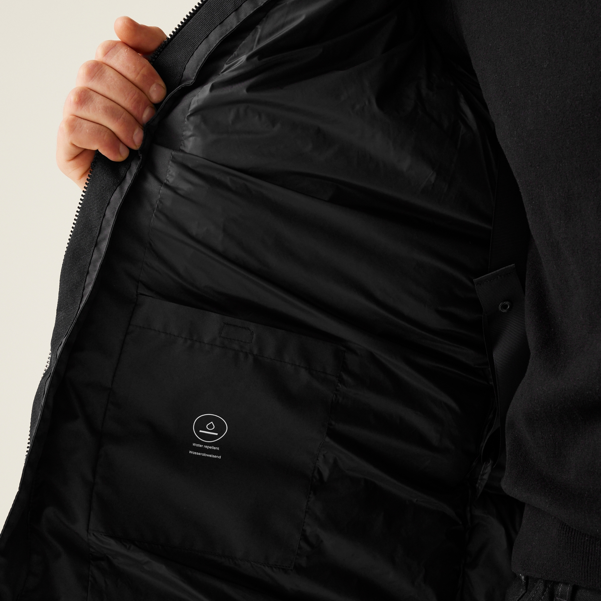 Men's Mottere Longline Padded Jacket | Black Black
