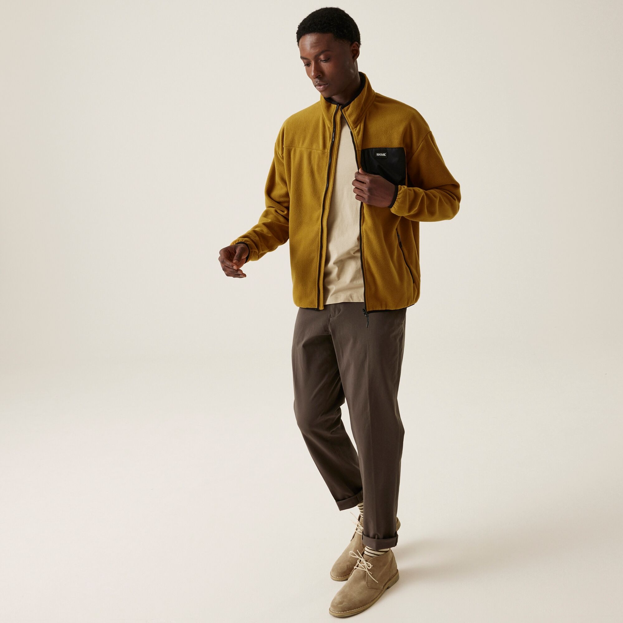 Men's Frankie Full Zip Fleece | Cumin