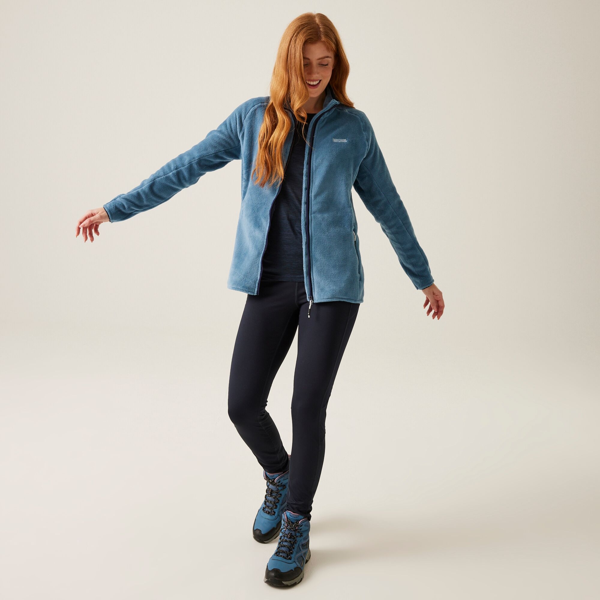 Women's Lakara Fluffy Full Zip Fleece | Coronet Blue