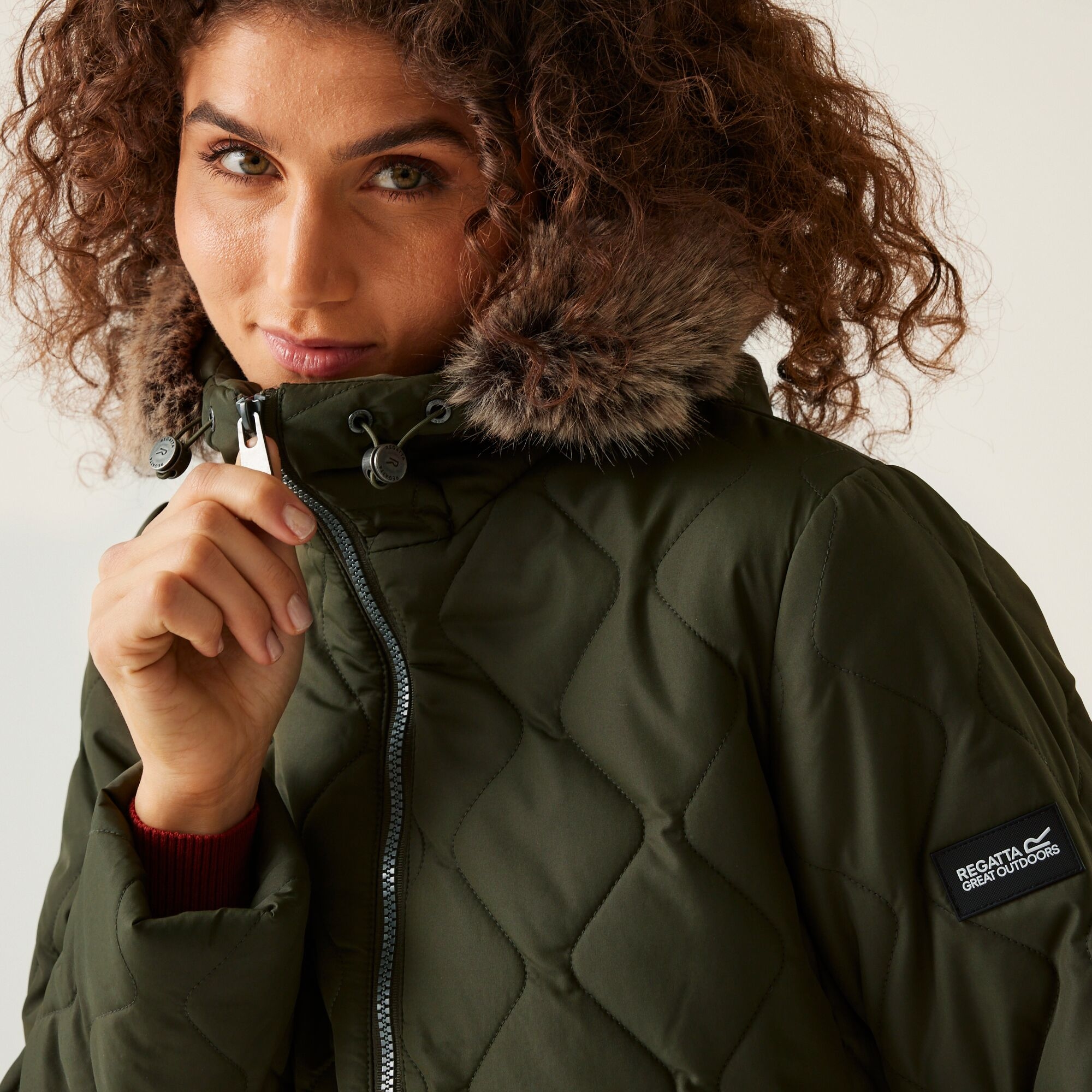 Women's Fritha III Insulated Parka Jacket | Dark Khaki