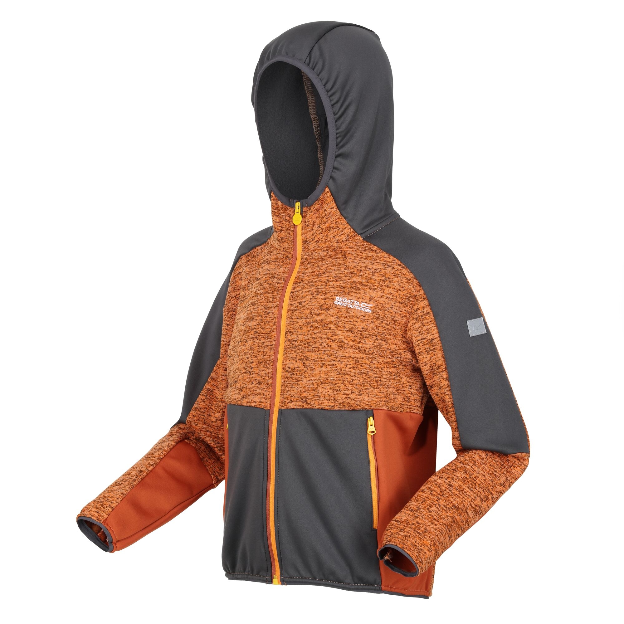 Kids' Dissolver VII Full Zip Fleece | Orange Pepper Californian Yellow