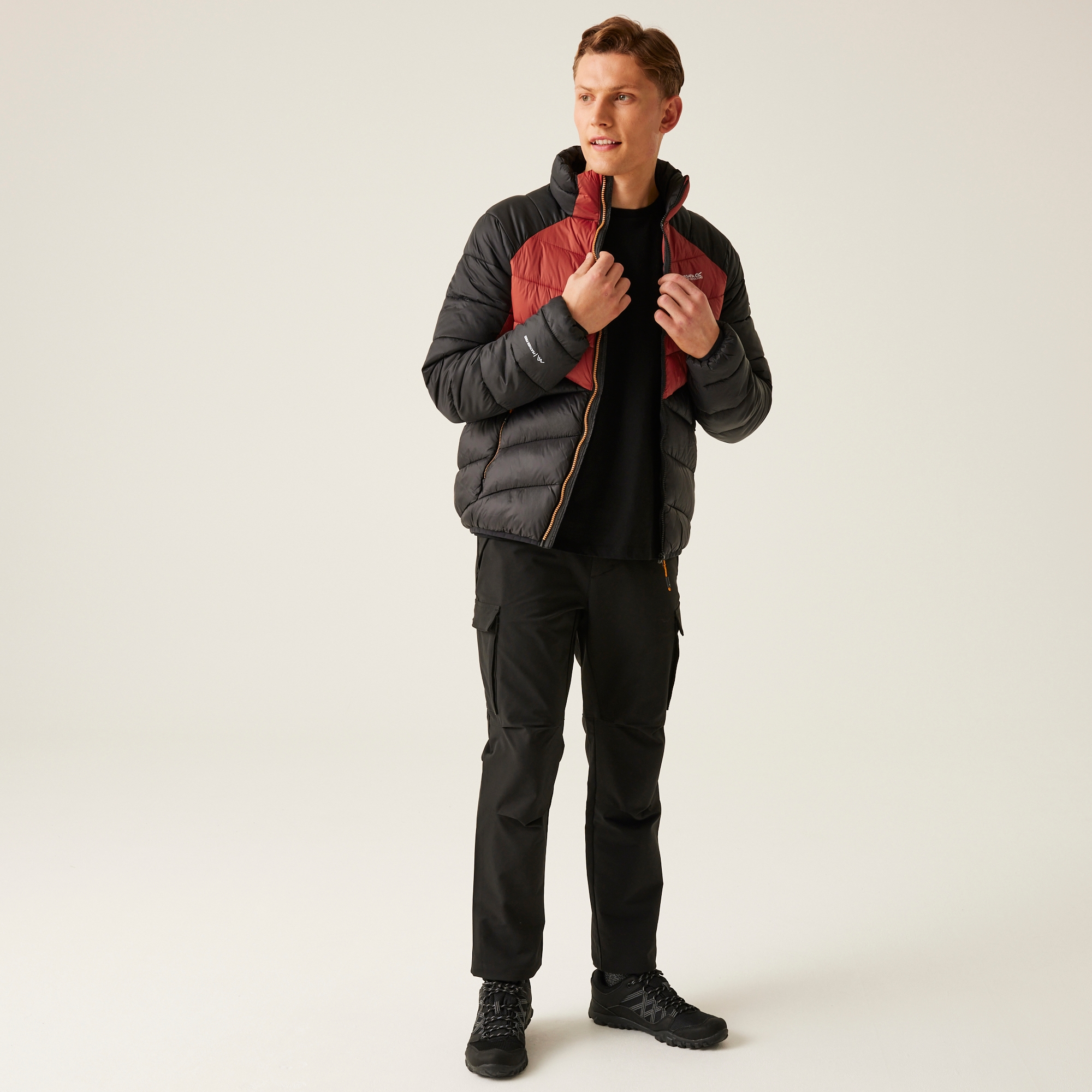 Men's Dalent Padded Jacket | Red Ochre Black