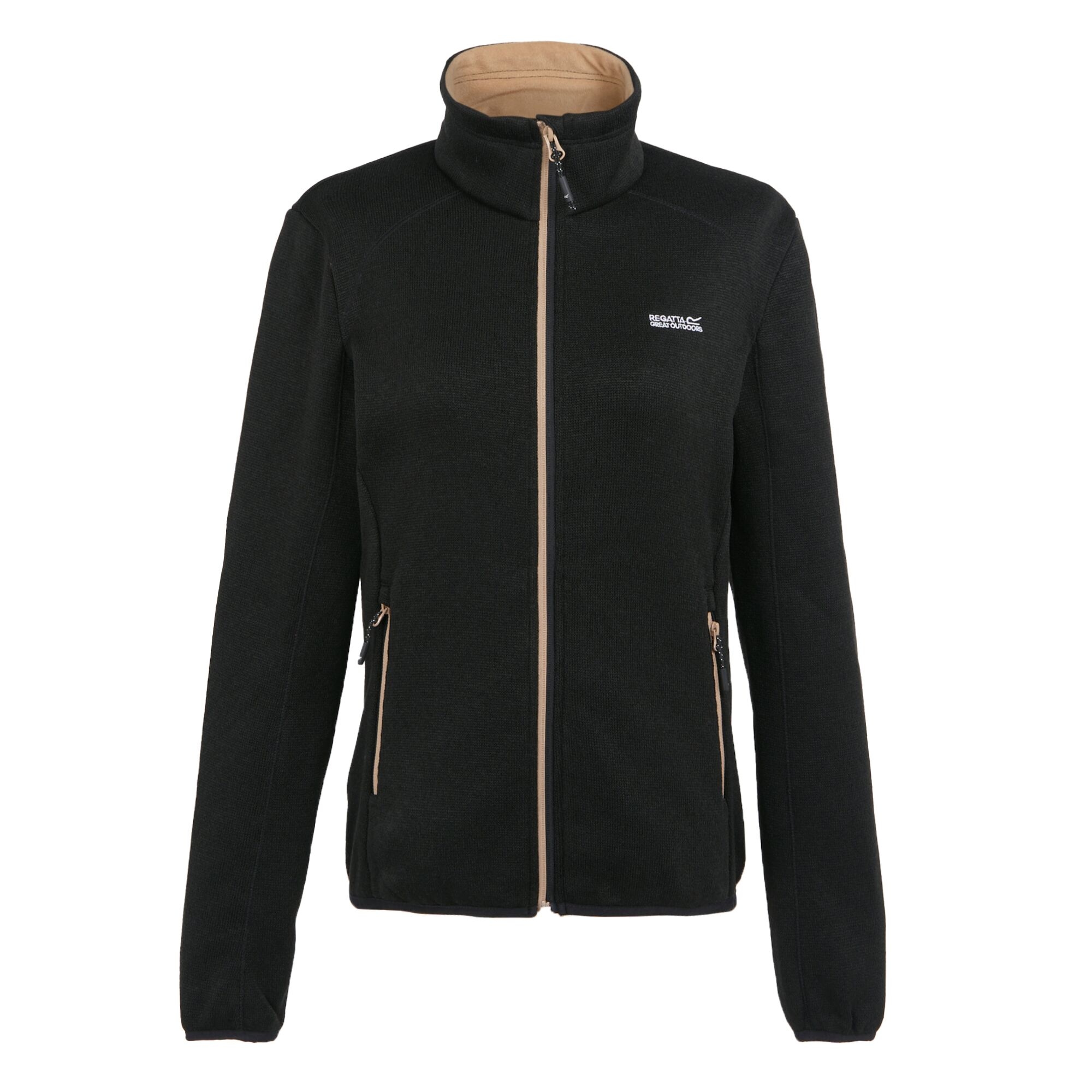 Women's Newhill Full Zip Fleece | Black Warm Taupe
