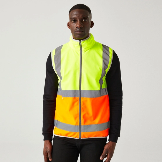 Men's Pro HI-VIS Full Zip Gilet | Orange