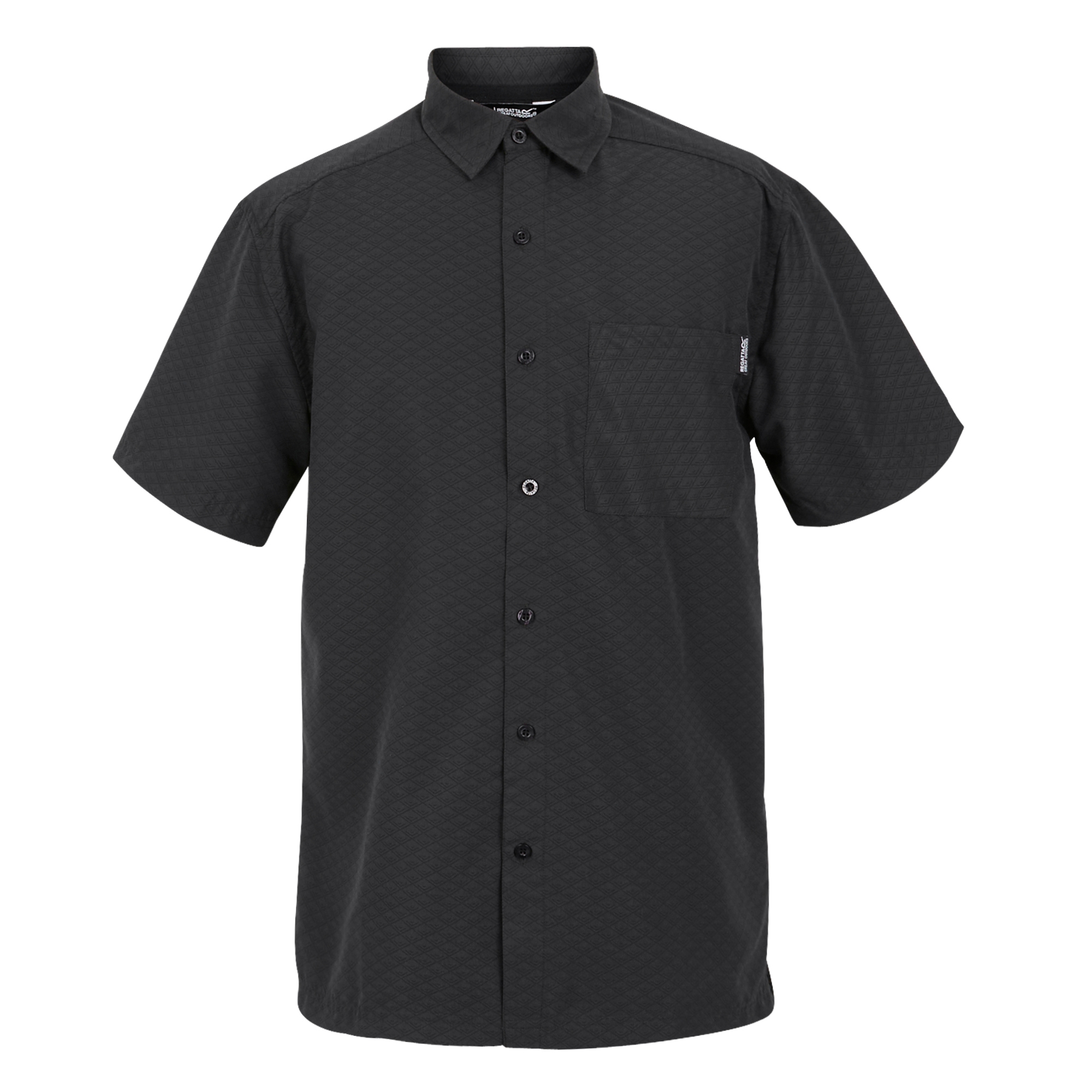 Men's Mindano IX Short Sleeve Shirt | Ash Triangle Print