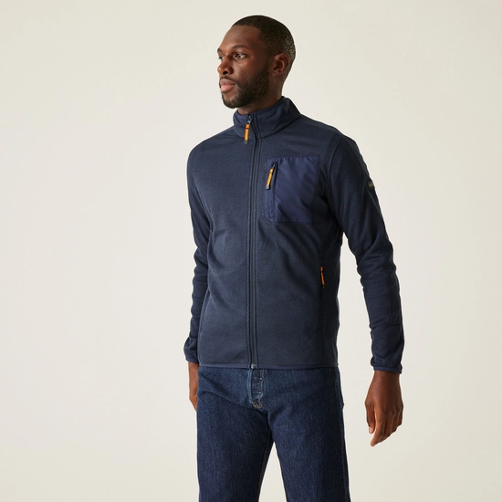 Men's Kitom Full Zip Fleece | Navy Marl