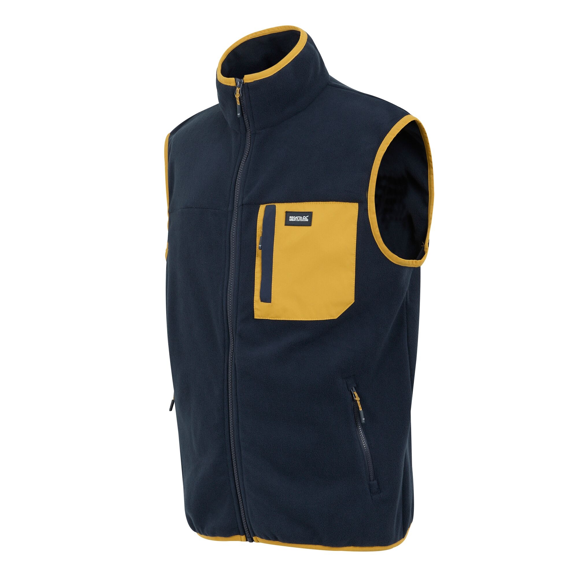 Men's Frankie Fleece Gilet | Navy Mustard
