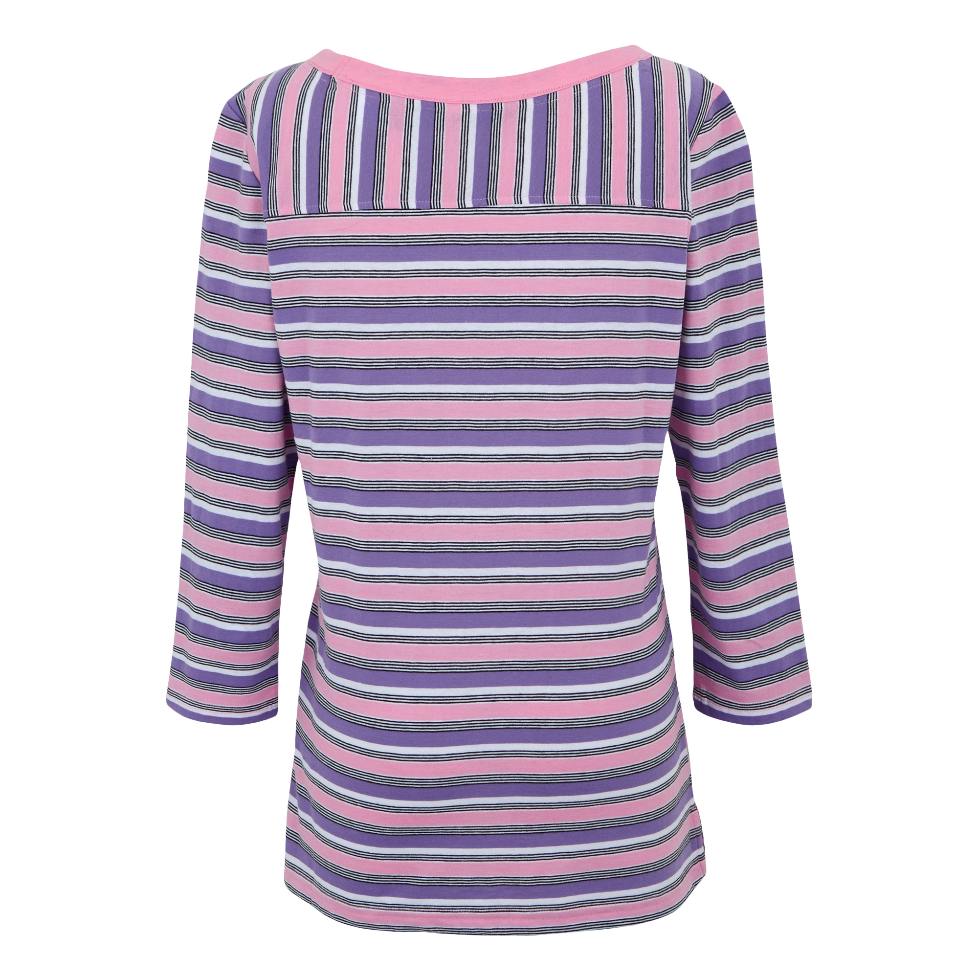 Women's Bayletta II 3/4 Sleeve Top  | Soft Pink Multi Stripe