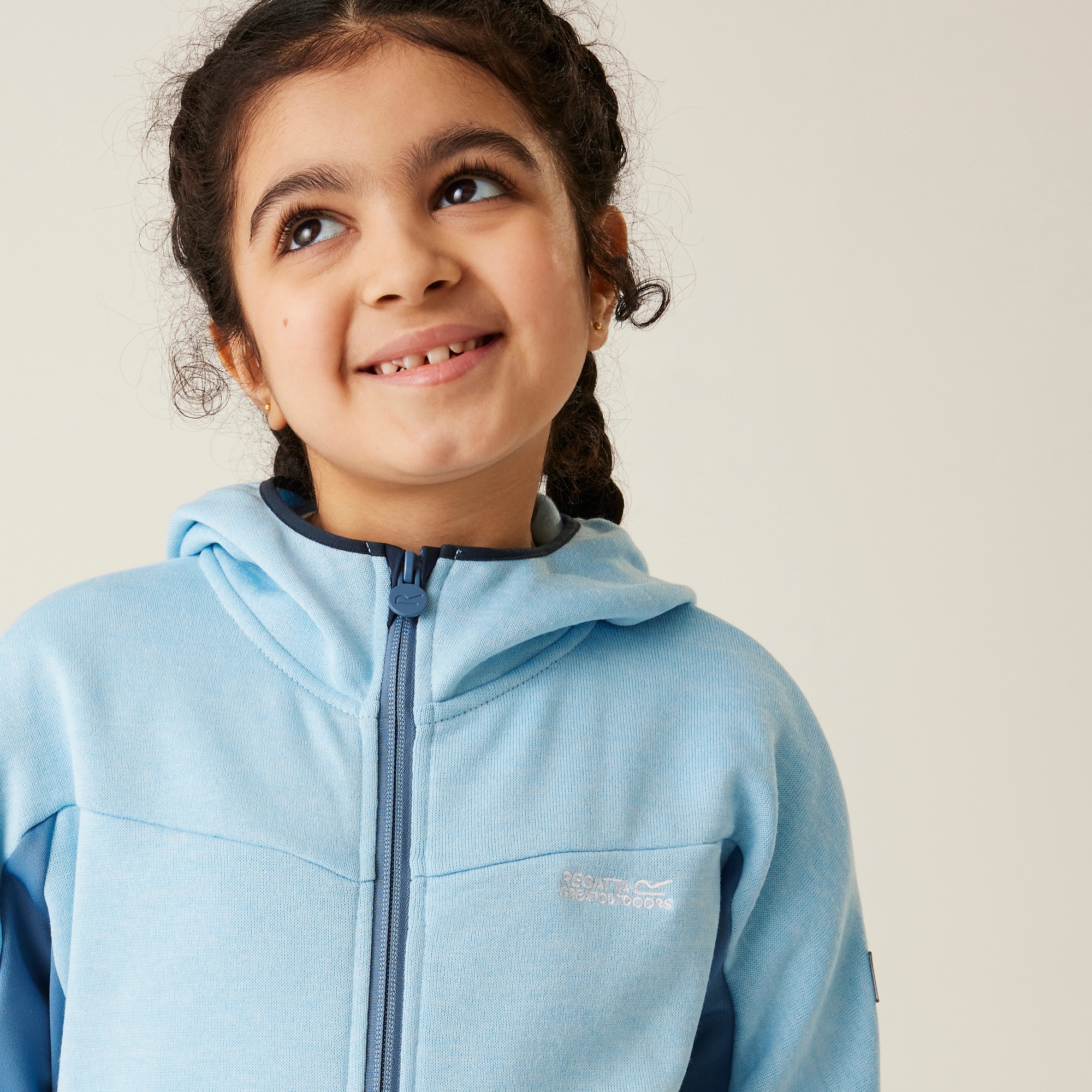Kids' Dissolver IXI Full Zip Fleece | Clear Sky Coronet Blue