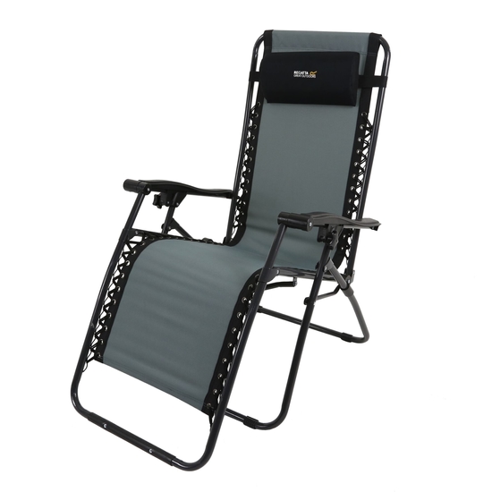 Colico Reclining Lounge Chair | Black Seal Grey