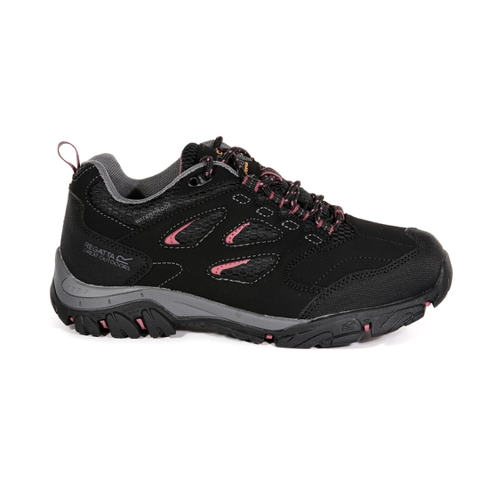 Women's Holcombe Waterproof Low Walking Shoes | Black Deco Rose