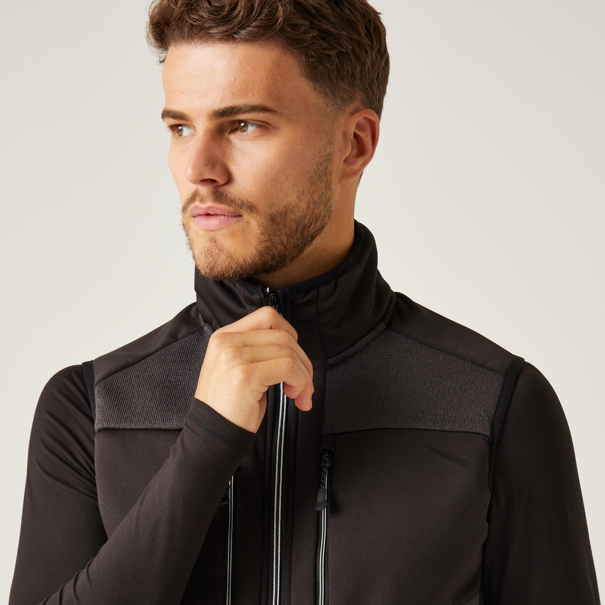 Men's E-Volve Stretch Bodywarmer | Ash Black