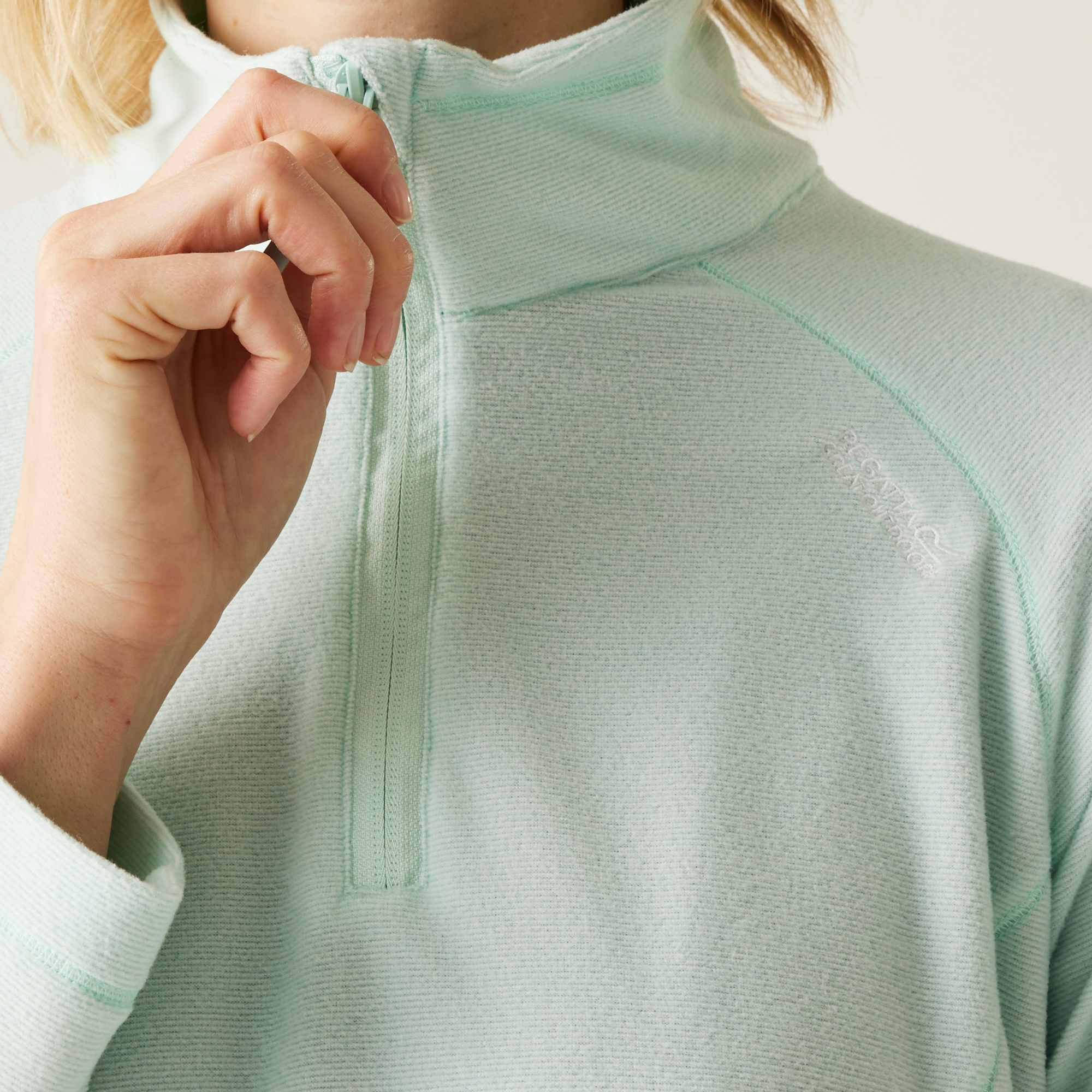 Women's Montes Lightweight Half-Zip Fleece | Icy Morn White