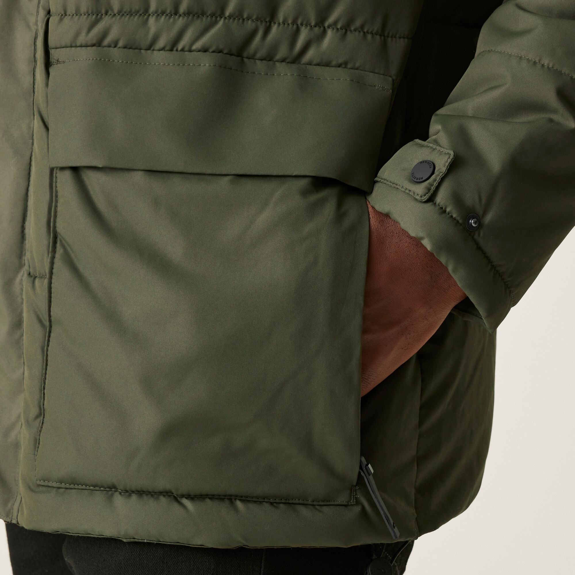 Men's Falkner Padded Jacket | Dark Khaki