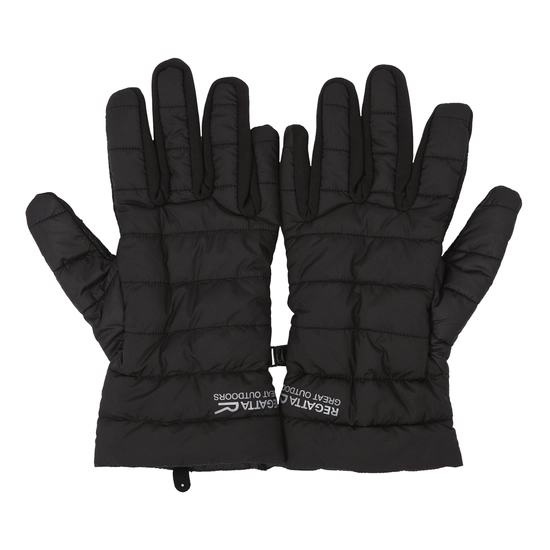 Unisex Padded Stretch Gloves | Black