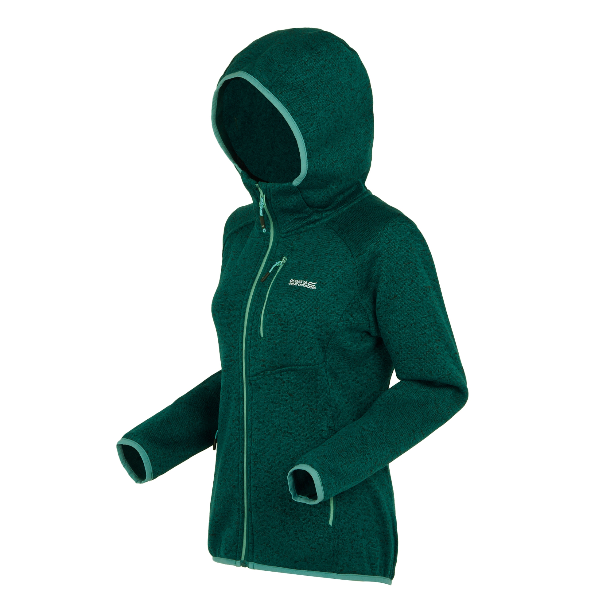 Women's Newhill Hooded Fleece | Rain Forest