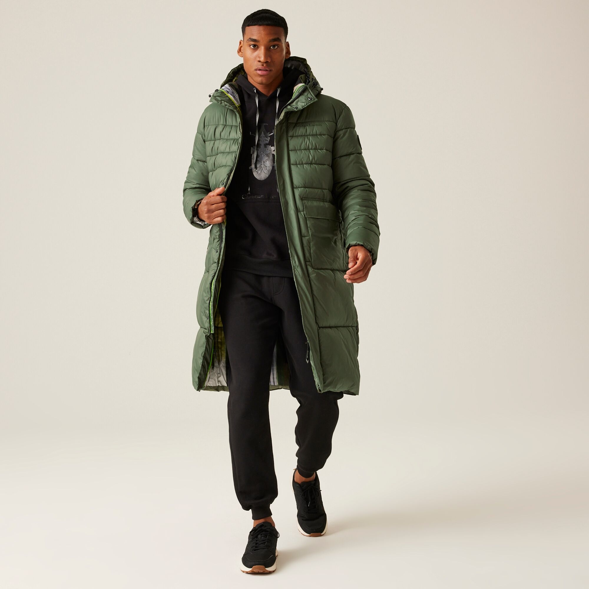 Christian Lacroix - Men's Collongues Long Padded Jacket | Thyme Leaf